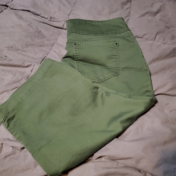 Time and Tru Women's Green Ankle & Cropped Jeans - Picture 4 of 4